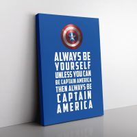 Be Captain America Canvas