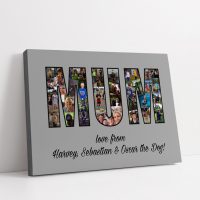 Word Personalised Collage Canvas