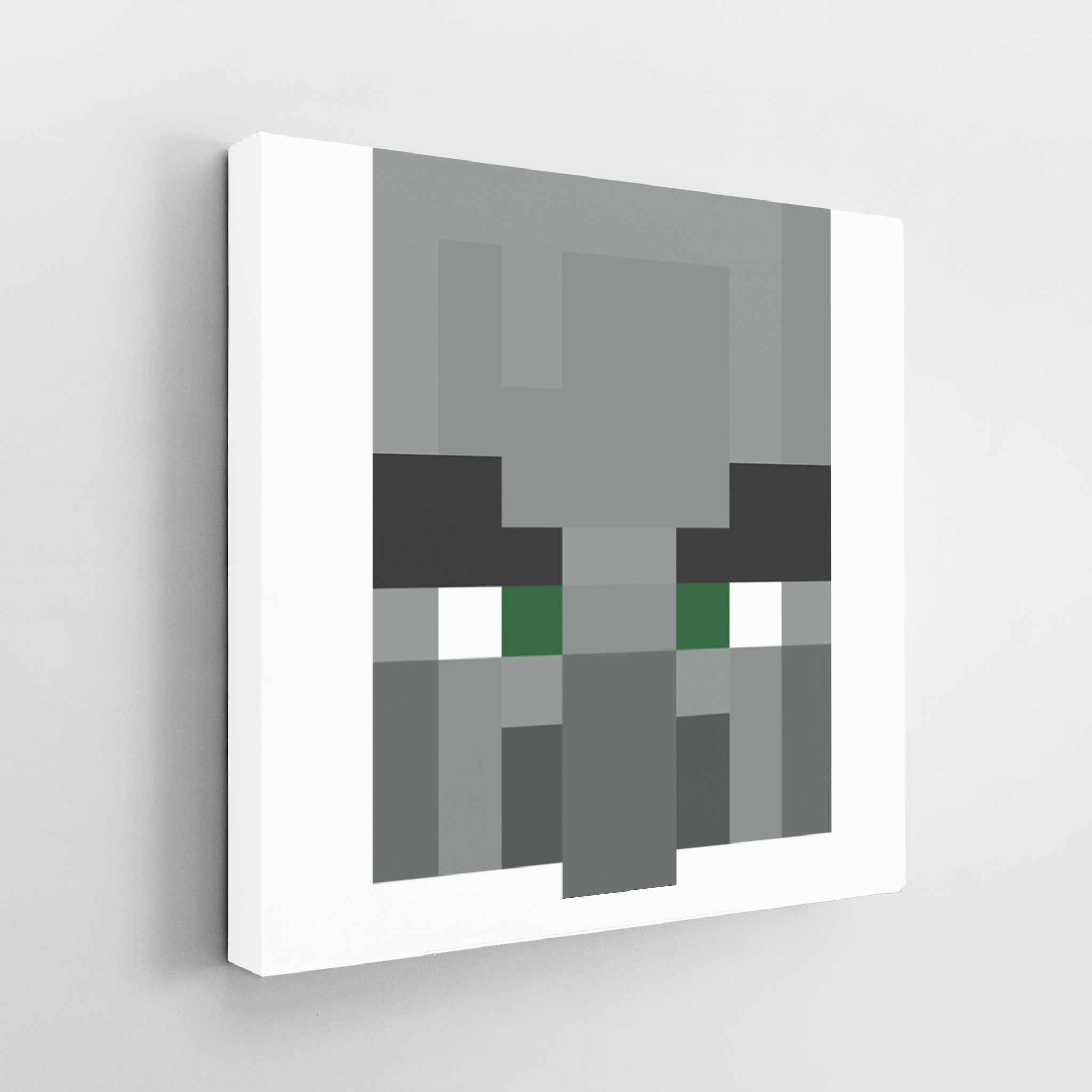 Minecraft Evoker Face - 3D Minecraft Evoker Face Canvas