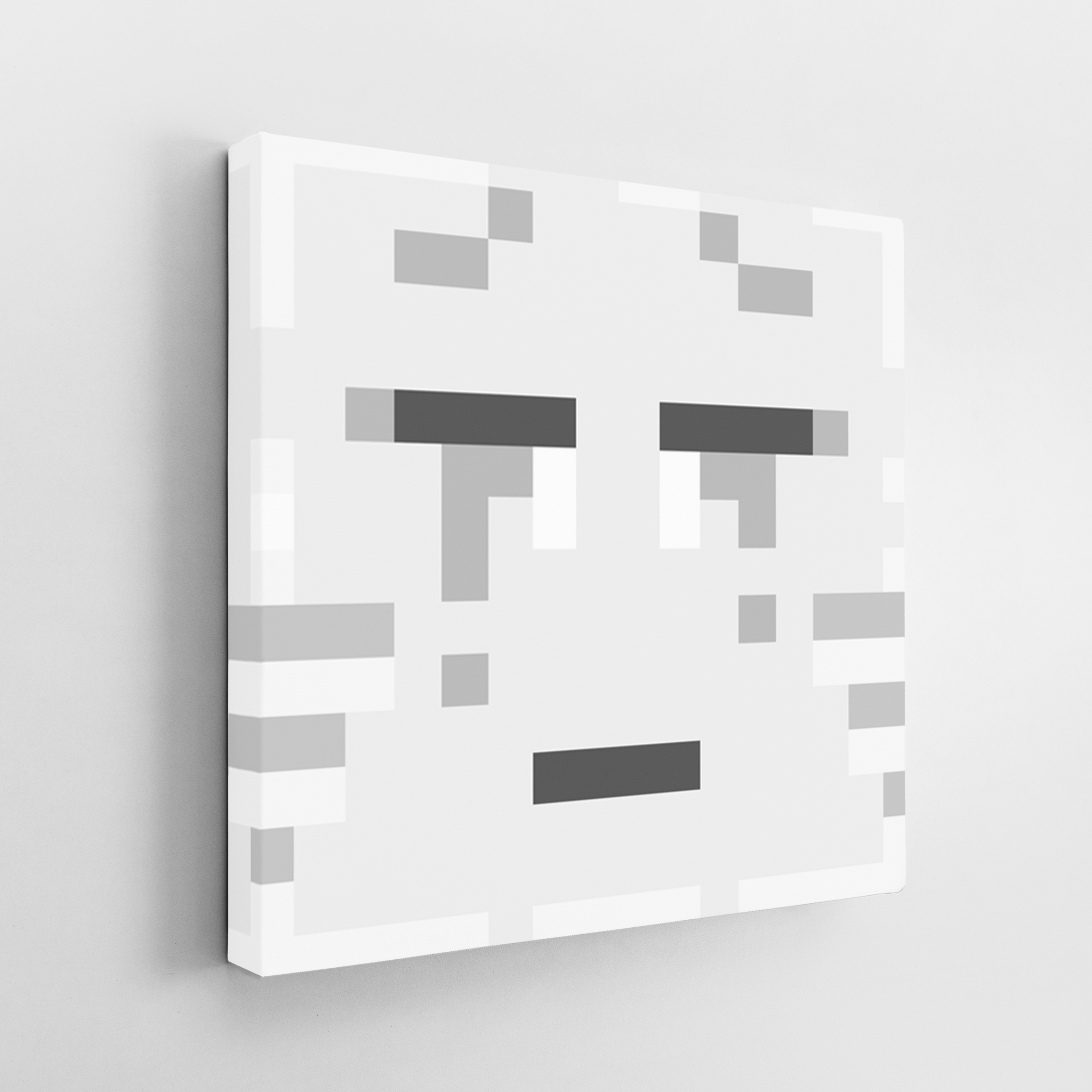 Minecraft Ghast Face - 3D Minecraft Ghast Face Canvas