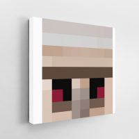 Minecraft Golem Face Canvas