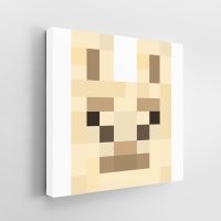 Minecraft Llama Face Canvas
