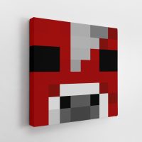 Minecraft Mooshroom Face Canvas