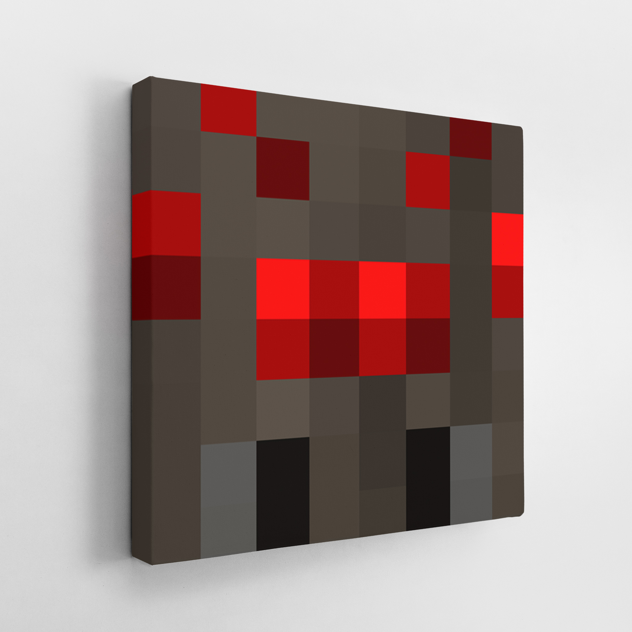 Minecraft Spider Face - 3D Minecraft Spider Face Canvas