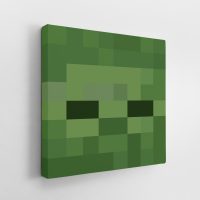 Minecraft Zombie Face Canvas