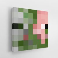 Minecraft Zombie Pigman Canvas