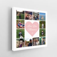 12 Image Square Collage Canvas