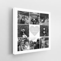 9 Image Square Collage Canvas inc Message