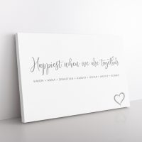 Happiest when we are Together Canvas
