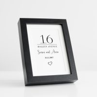 House Sign Black Frame