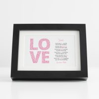 Love Poem Black Frame