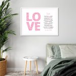 Love Poem White Frame
