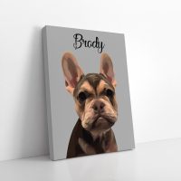 Personalised Pet Portrait Canvas
