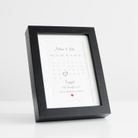 Special Event Calendar Black Frame