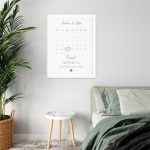Special Event Calendar White Frame