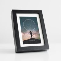 Star Map Black Frame
