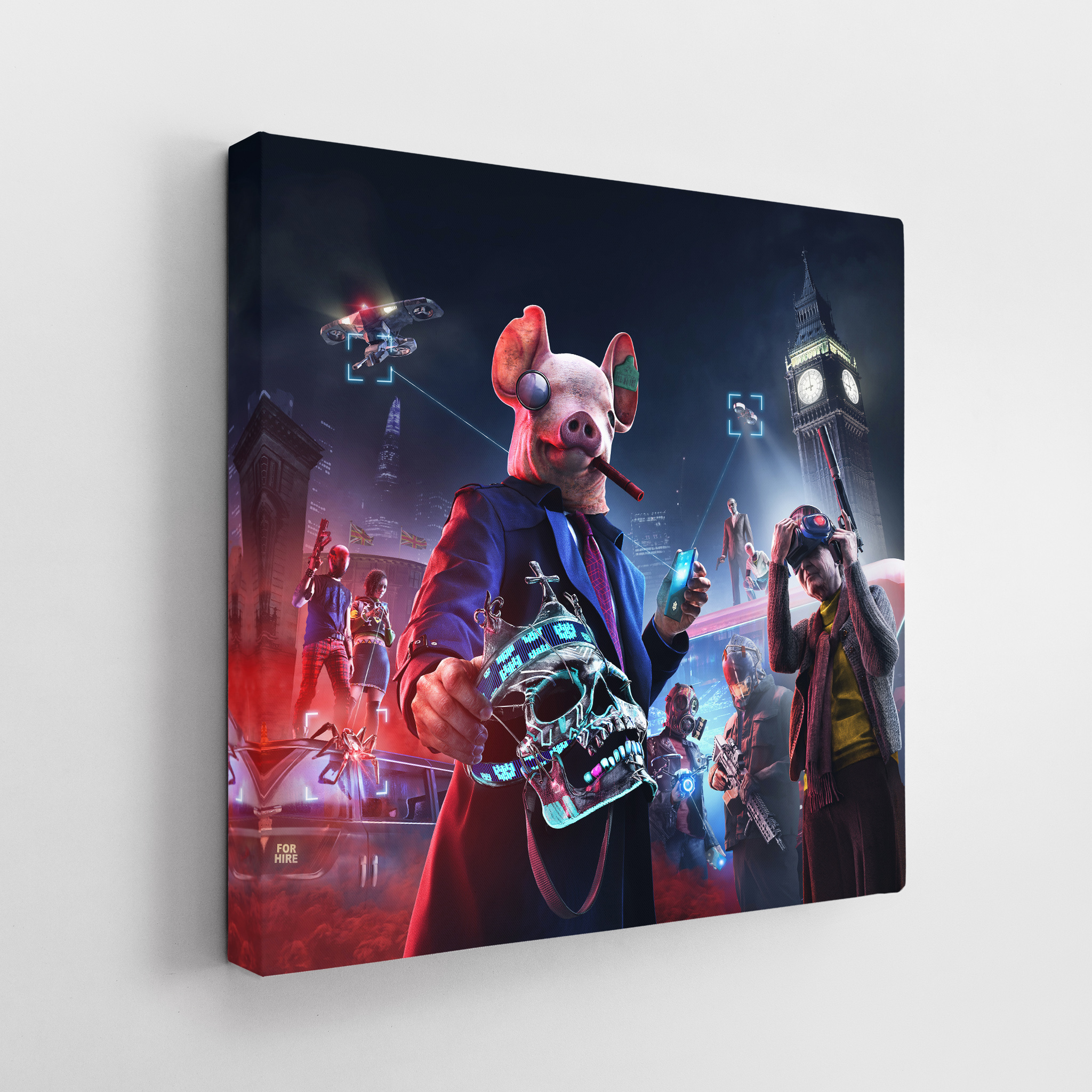 Watchdogs Canvas 1 - 3D Watchdogs Canvas