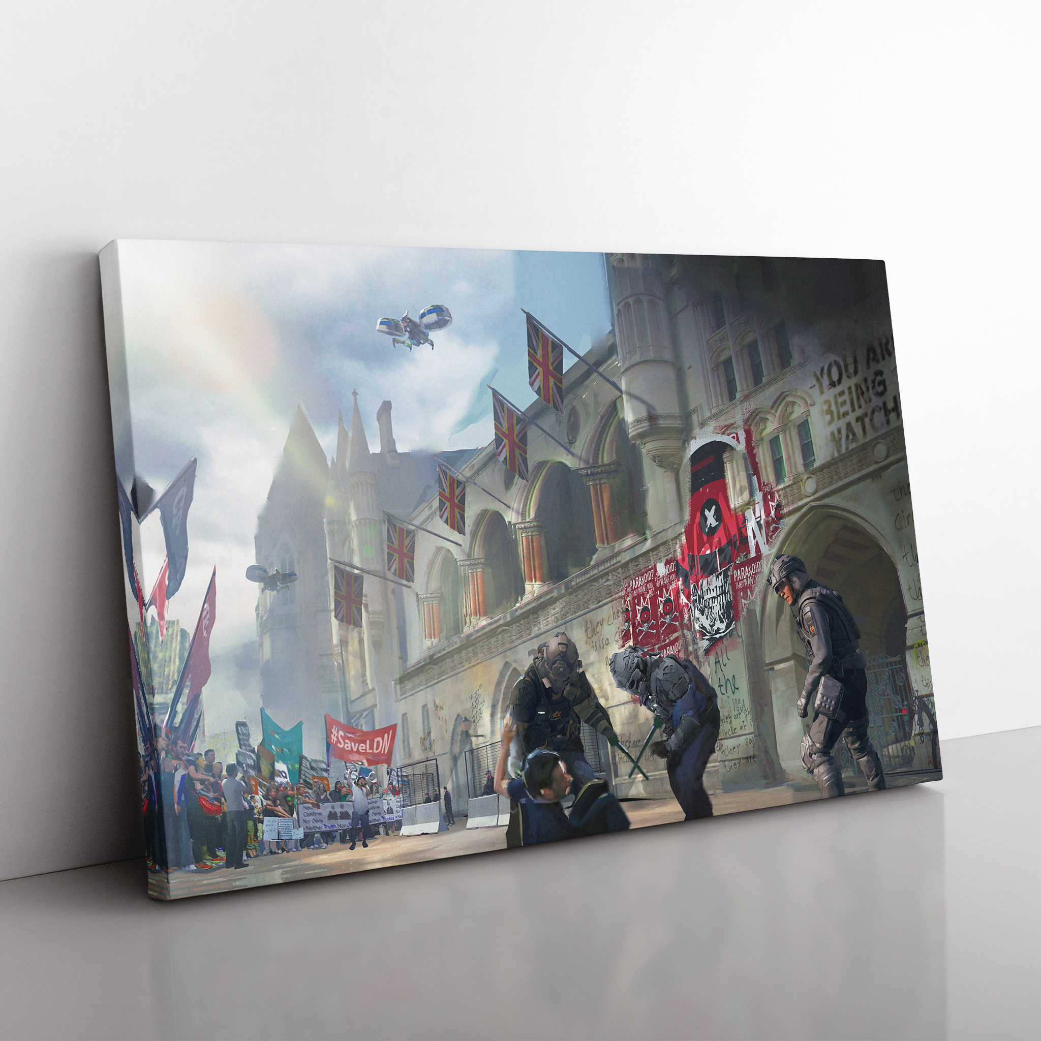 Watchdogs Canvas 3 - 3D Watchdogs Canvas