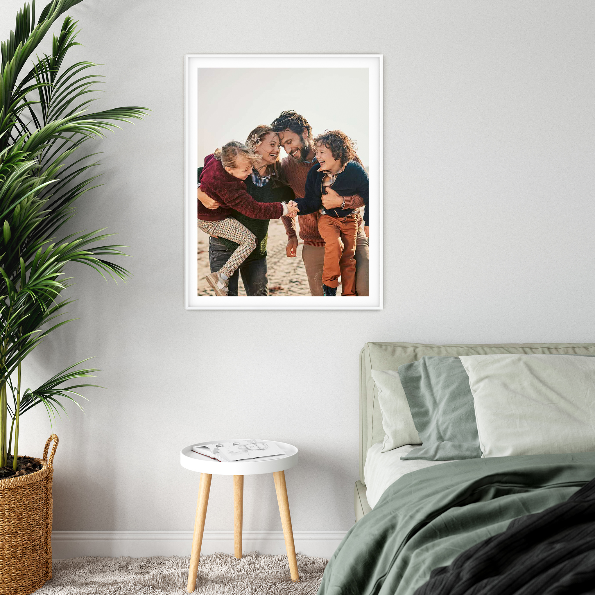 Your Photo Printed onto White Picture Frame