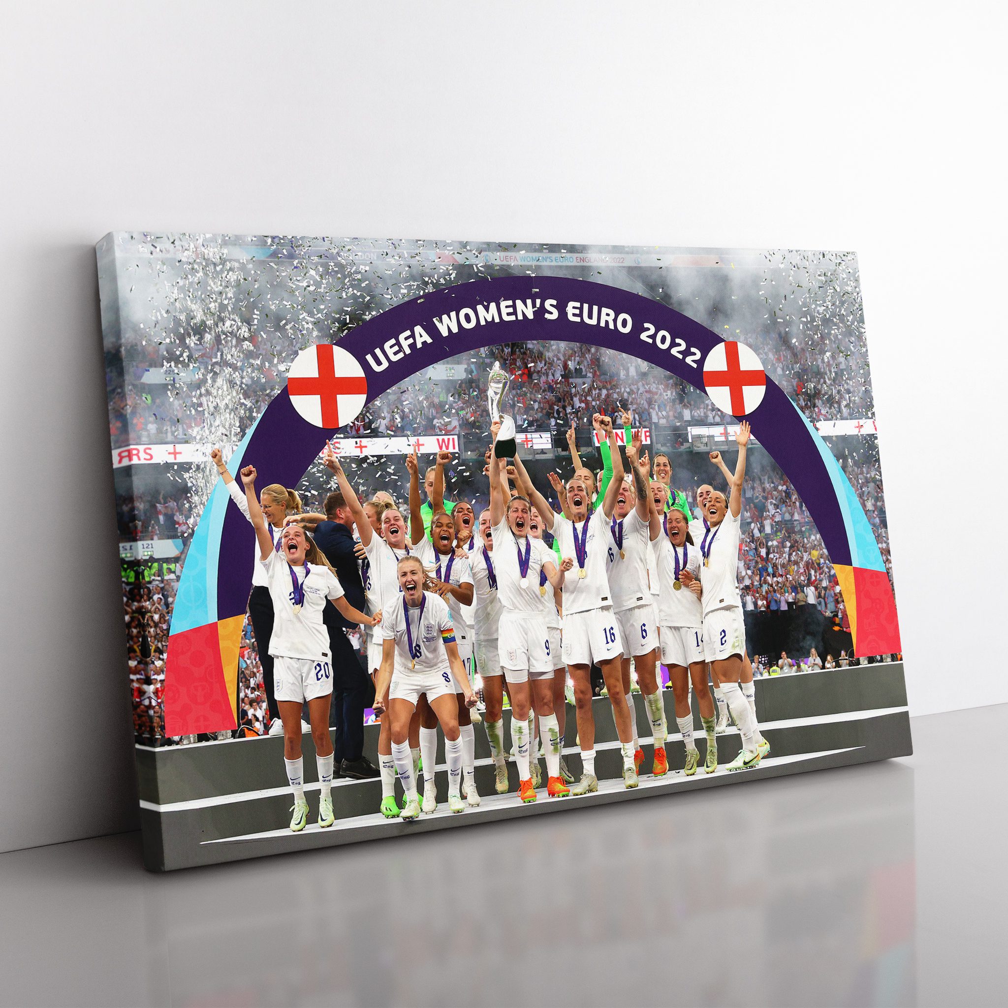England Euro 2022 Winners Canvas