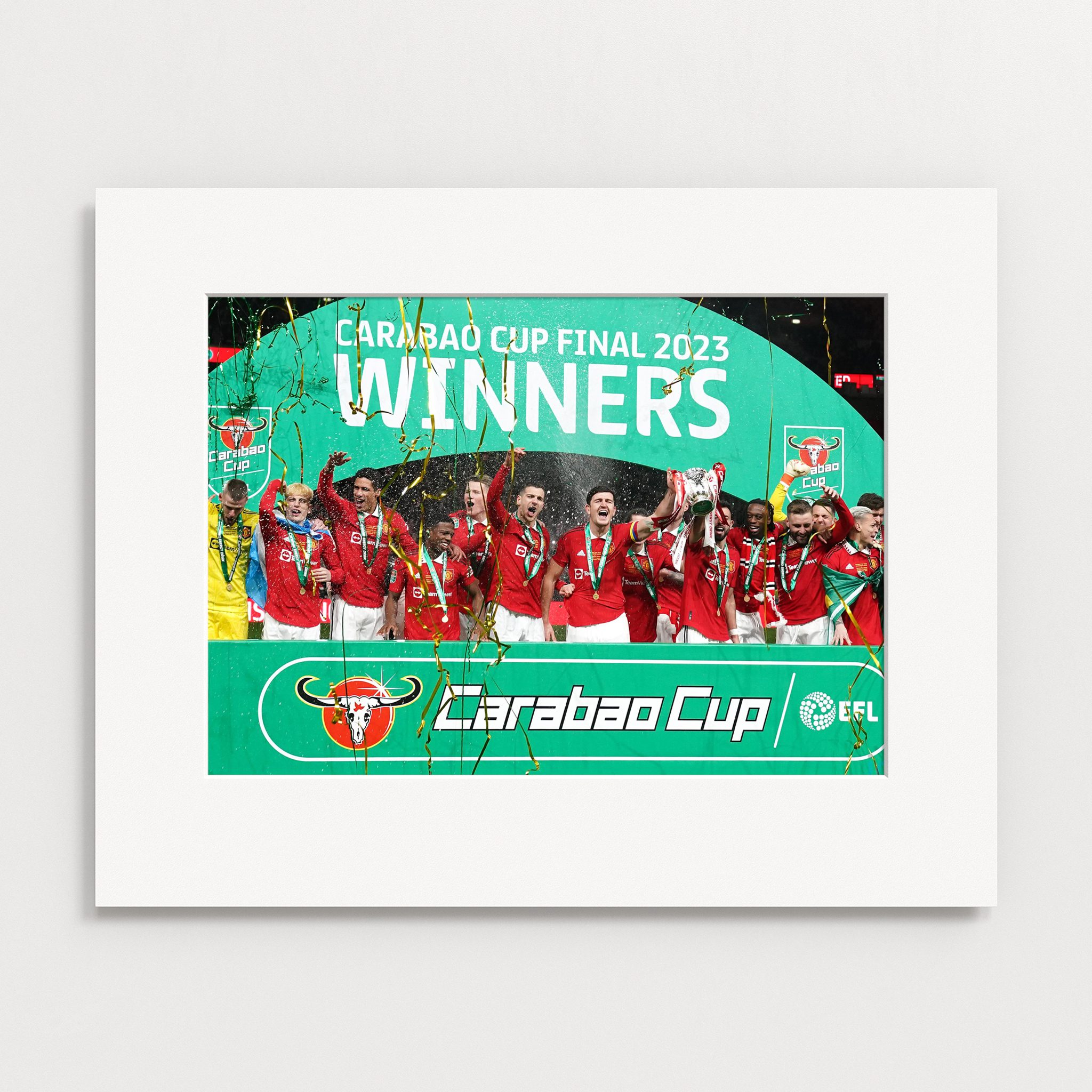 Man United Carabao Cup Winners Canvas v1