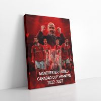 Man United Carabao Cup Winners Canvas v3