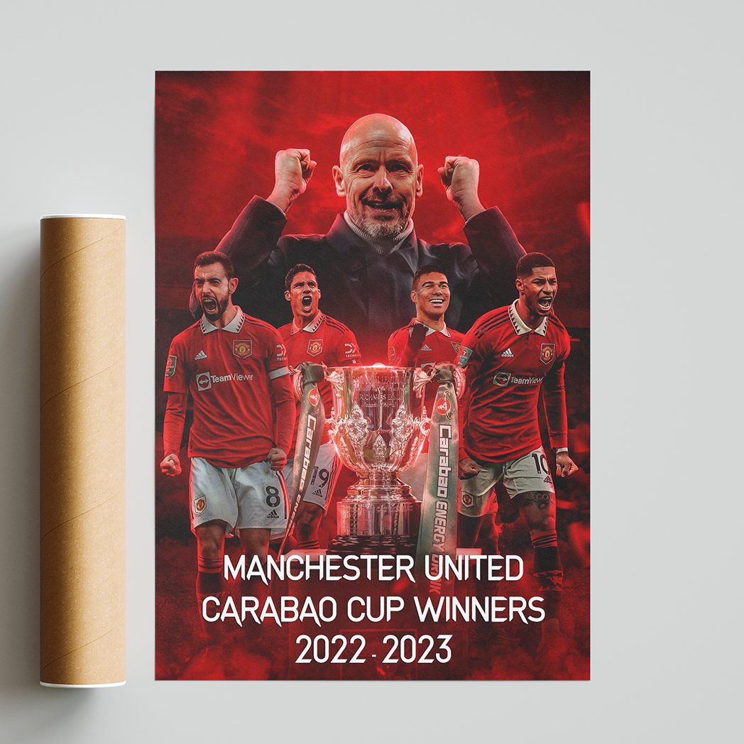 Man United Carabao Cup Winners Poster v3