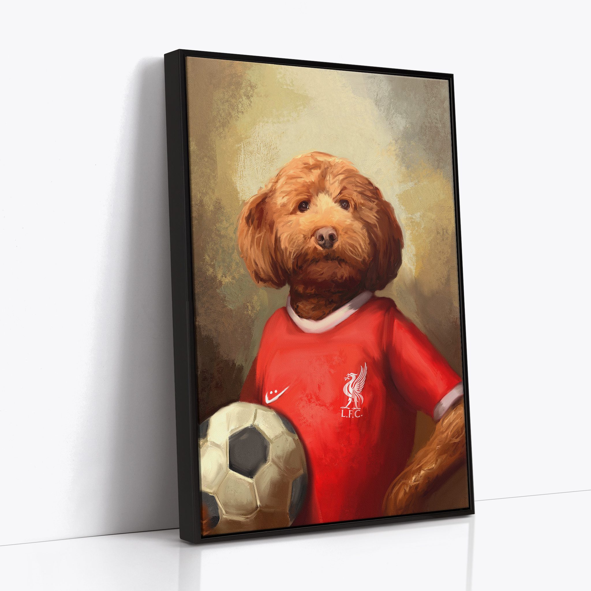 Sports Pet Portrait Floating Framed Canvas