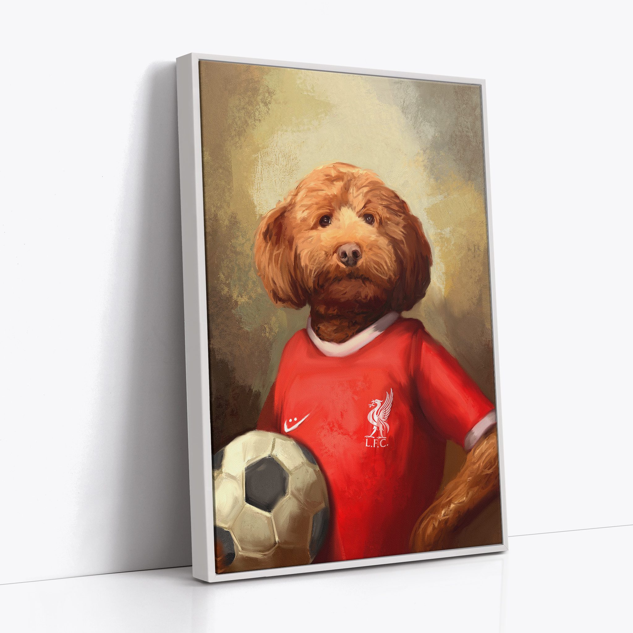 Sports Pet Portrait Floating Framed Canvas