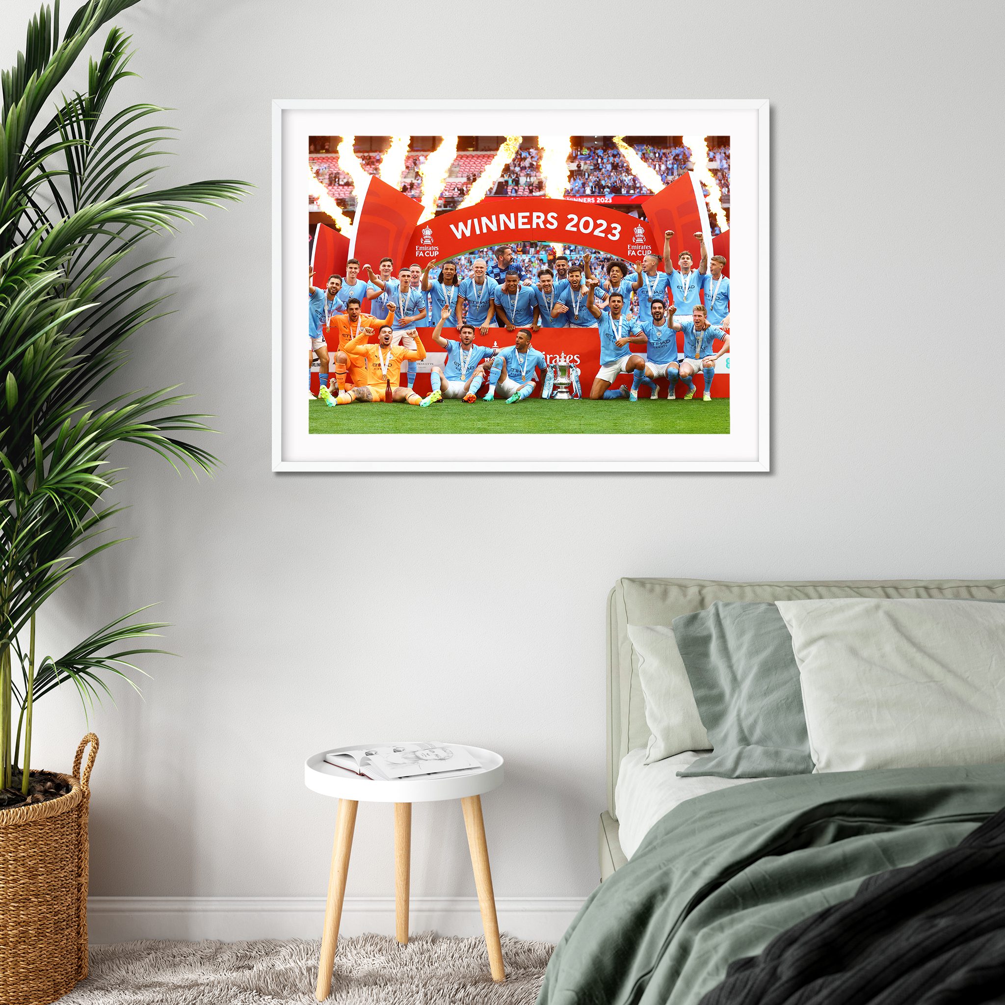 Manchester City FA Cup Winners 22/23 Framed Print