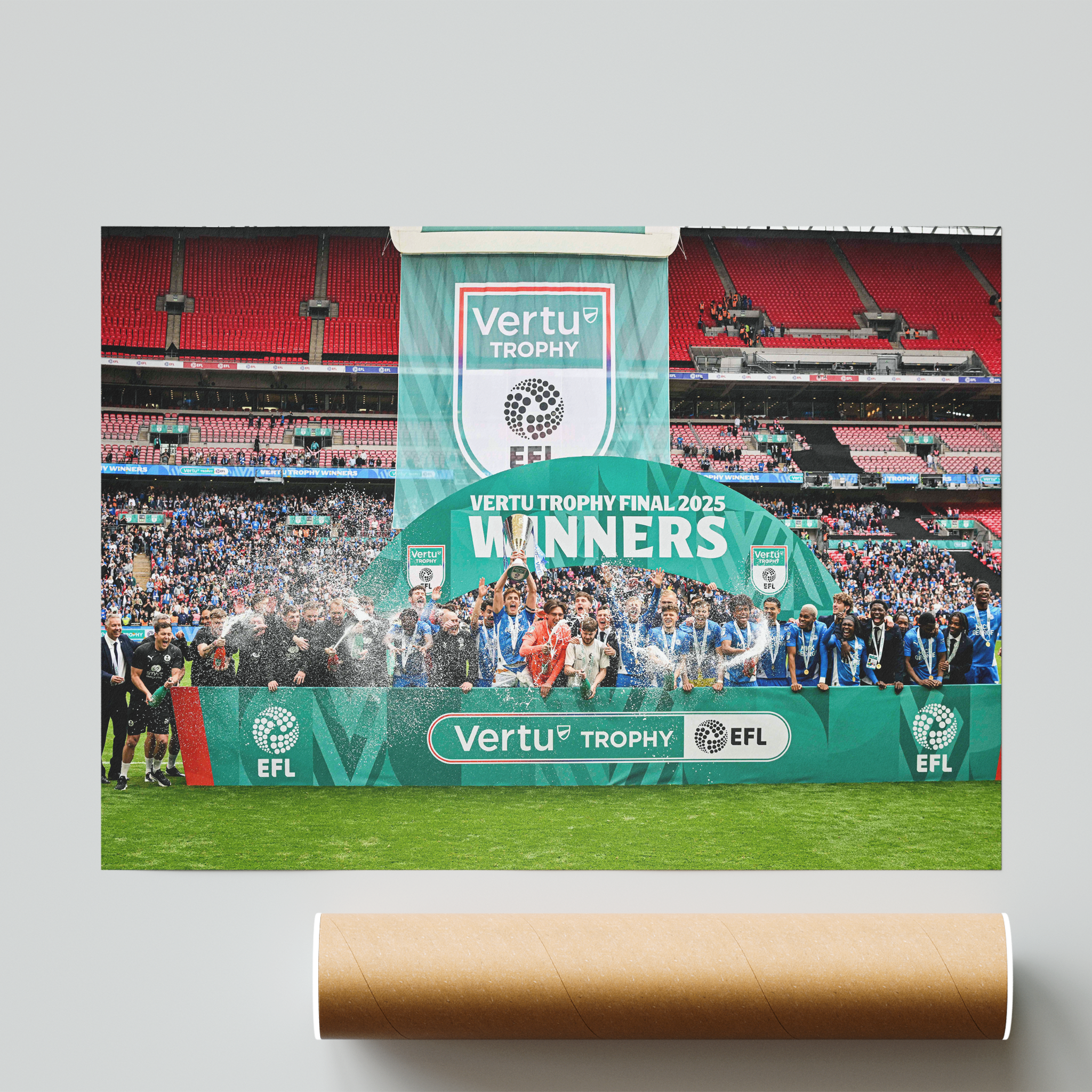 Peterborough United FC Vertu Cup Winners 24/25 Photo Print