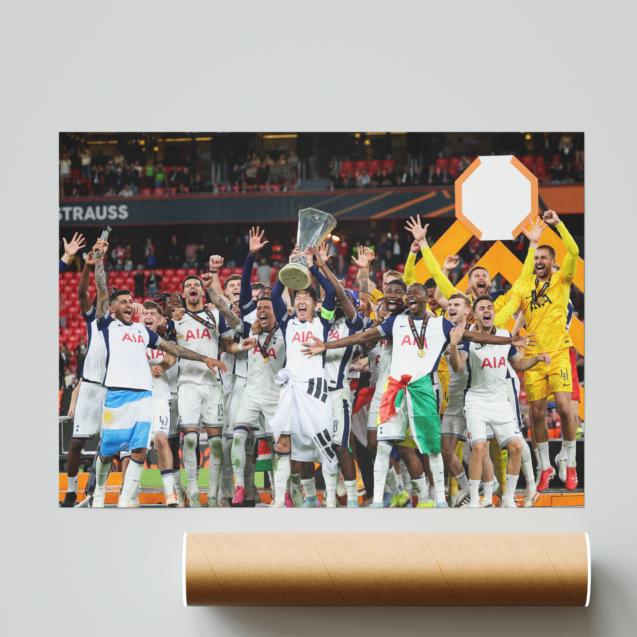 Tottenham Hotspur Europa League Winners 24/25 Photo Print