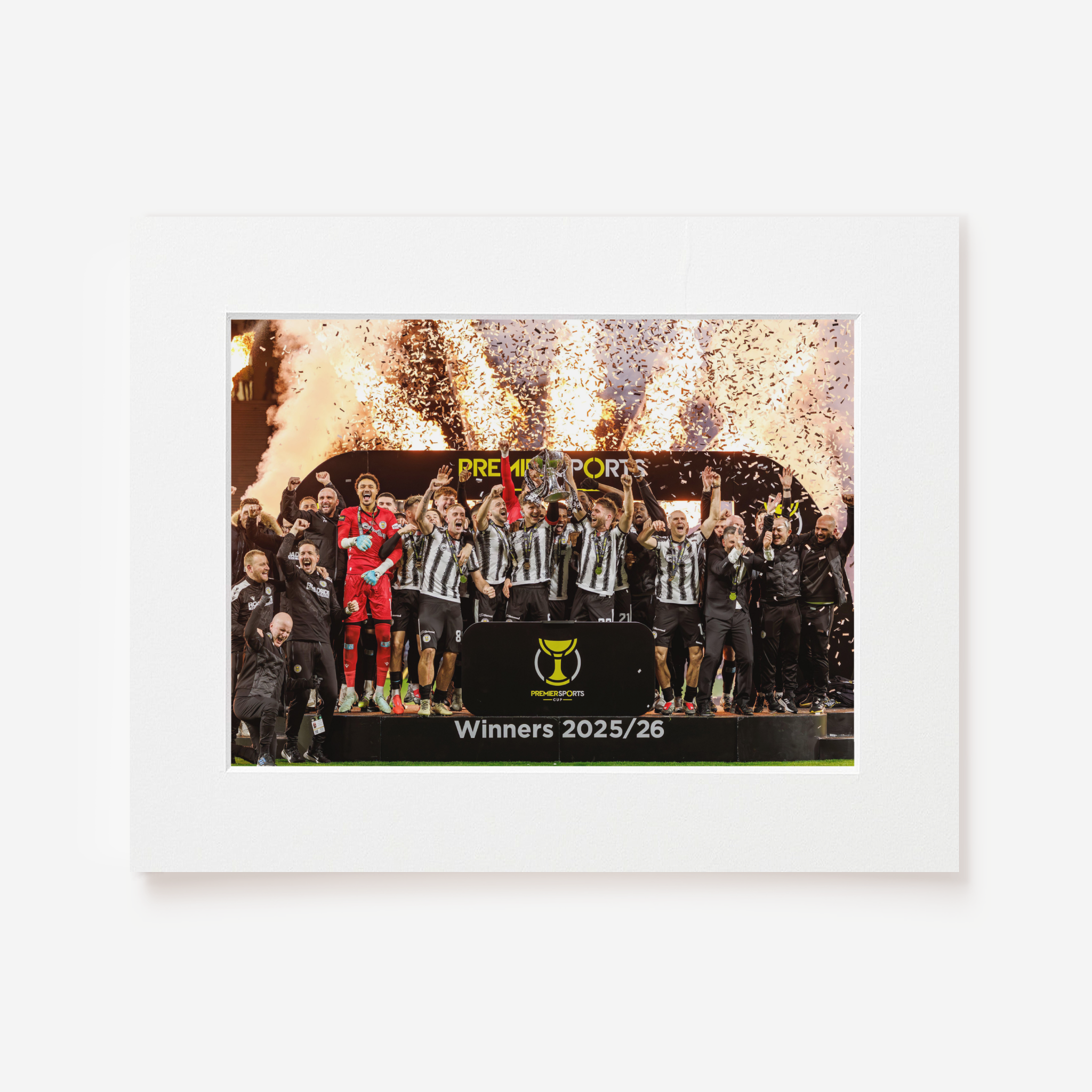 St Mirren League Cup Winners 2025 Mounted Print