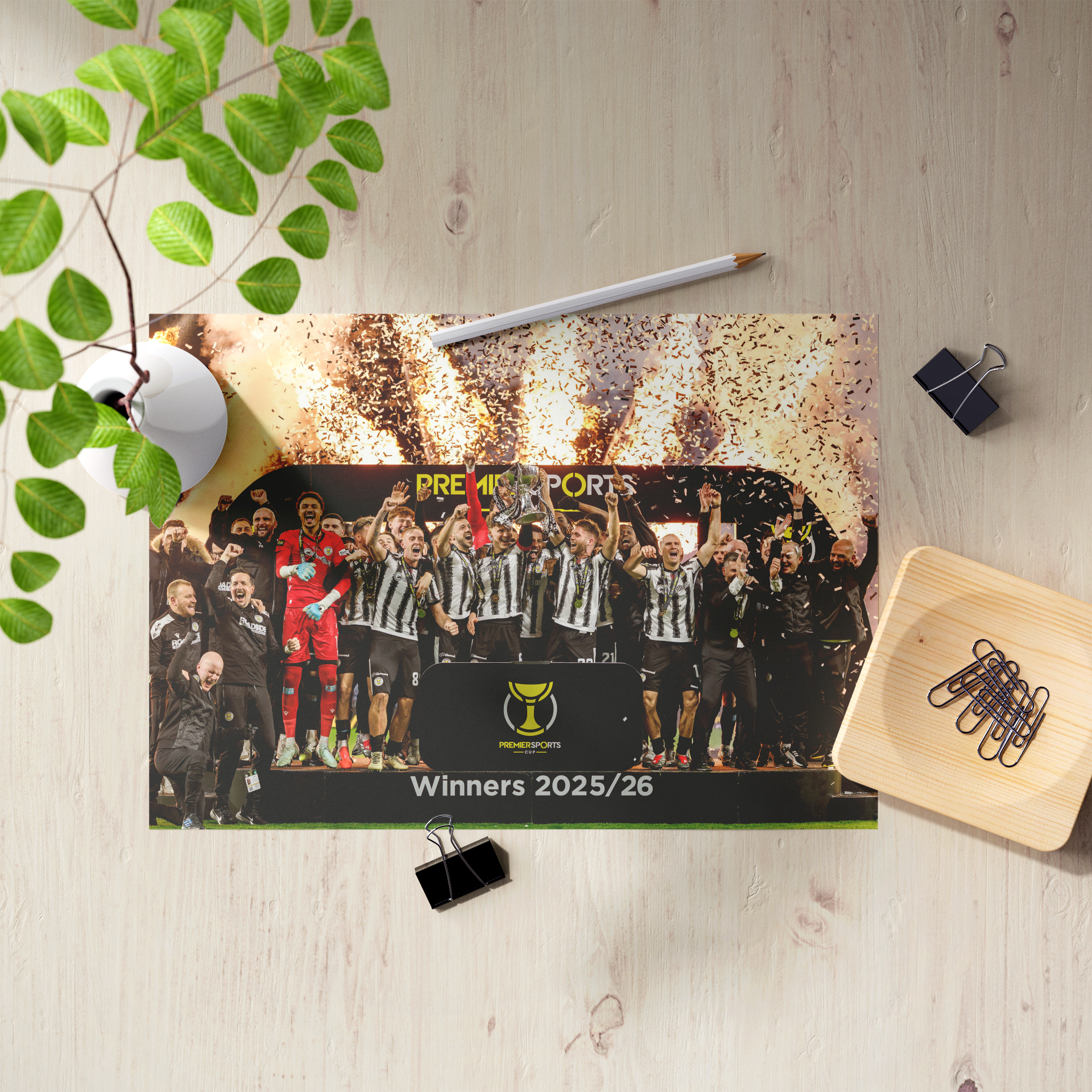 St Mirren League Cup Winners 2025 Photo Print